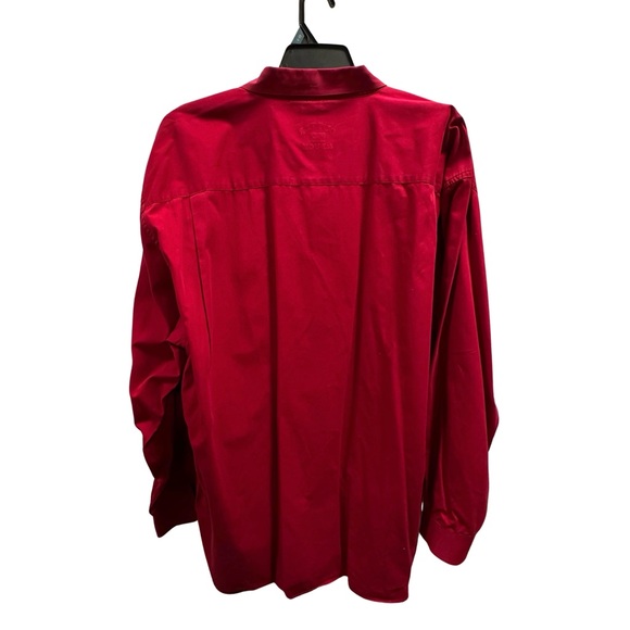Cutter & Buck Men’s 3XT (Big & Tall) Red Button-Down Shirt - Picture 3 of 7